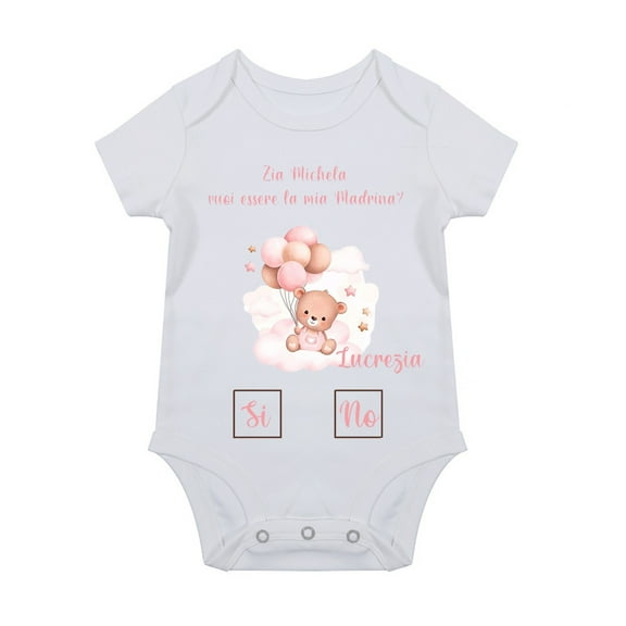 XDZJLR Baby Boy Girl Romper Cute Print Round Neck Short Sleeve Comfortable Jumpsuit Pink 6-12 Months