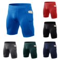thumbnail image 1 of XDZJLR Blue Mens Casual Shorts Running Spandex Underwear With Pockets Workout Gym Athletic Sports Tight Shorts Mens Shorts Athletic M, 1 of 4