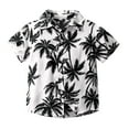thumbnail image 1 of XDZJLR Boys Shirt Child Girls Short Sleeve Summer Casual Gentleman Hawaii Beach Holiday Floral Clothes 3-4 Years, 1 of 7