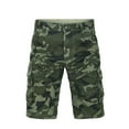 thumbnail image 1 of XDZJLR Casual Shorts for Men Relaxed Fit Camo Outdoor Pocket Work with No Belt Knee Length Short Army Green 29, 1 of 2
