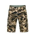 thumbnail image 1 of XDZJLR Casual Shorts for Men Relaxed Fit Camo Outdoor Pocket Work with No Belt Knee Length Short Khaki 38, 1 of 2