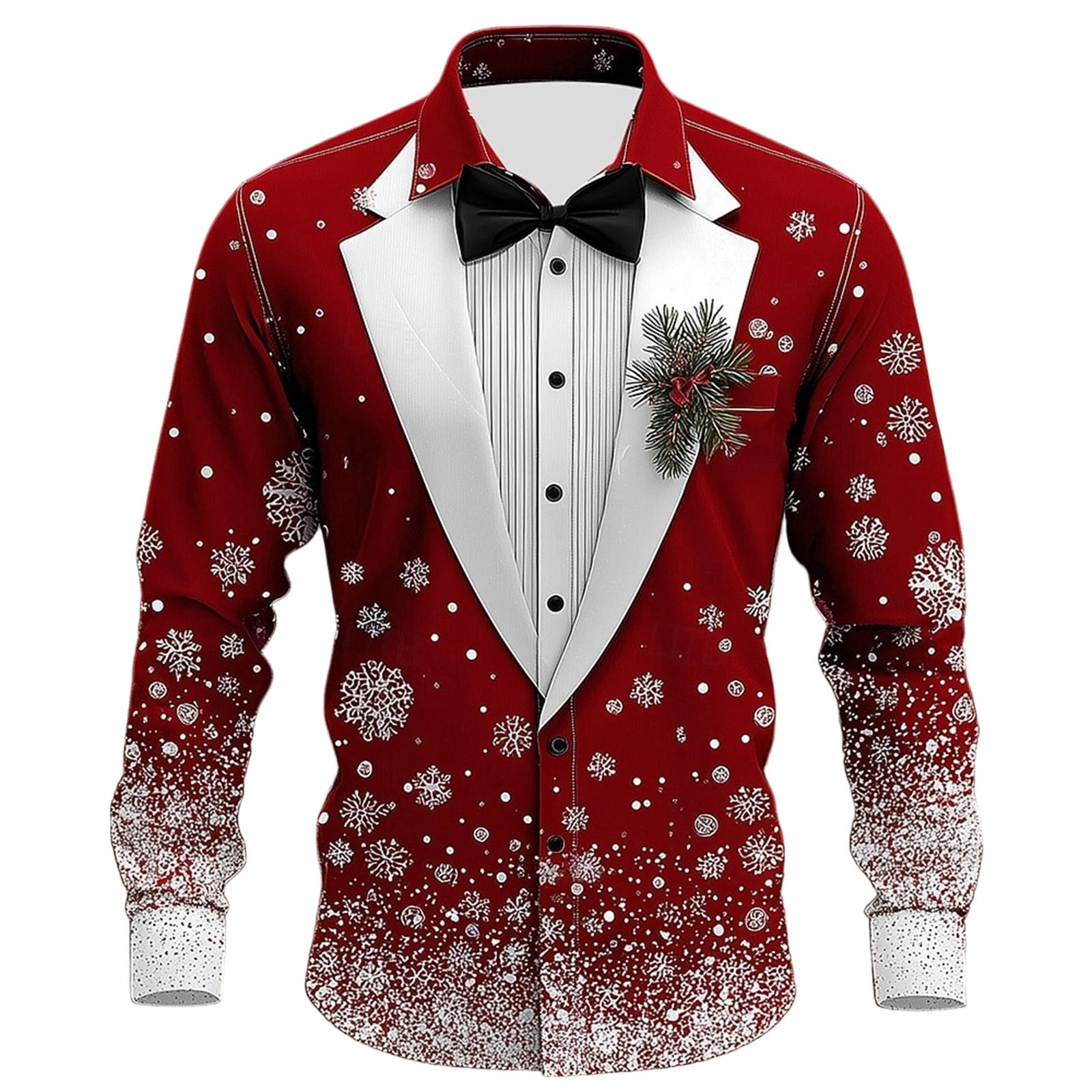 christmas dress shirts and ties Amazon.com: Hi-Tie Black and Green Christmas Shirt for Men Long Sleeve Casual Xmas Party Shirt Snow Printed Regular Fit Button Down Shirts : Clothing, Shoes & Jewelry