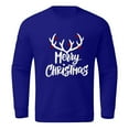 thumbnail image 1 of XDZJLR Christmas Sweatshirt For Men Autumn Winter Tops Xmas Graphic Vacation Themed Part Printing Hoodless Long Sleeve Pullover Crewneck Men's Sweatshirts Blue Xxxxl, 1 of 4