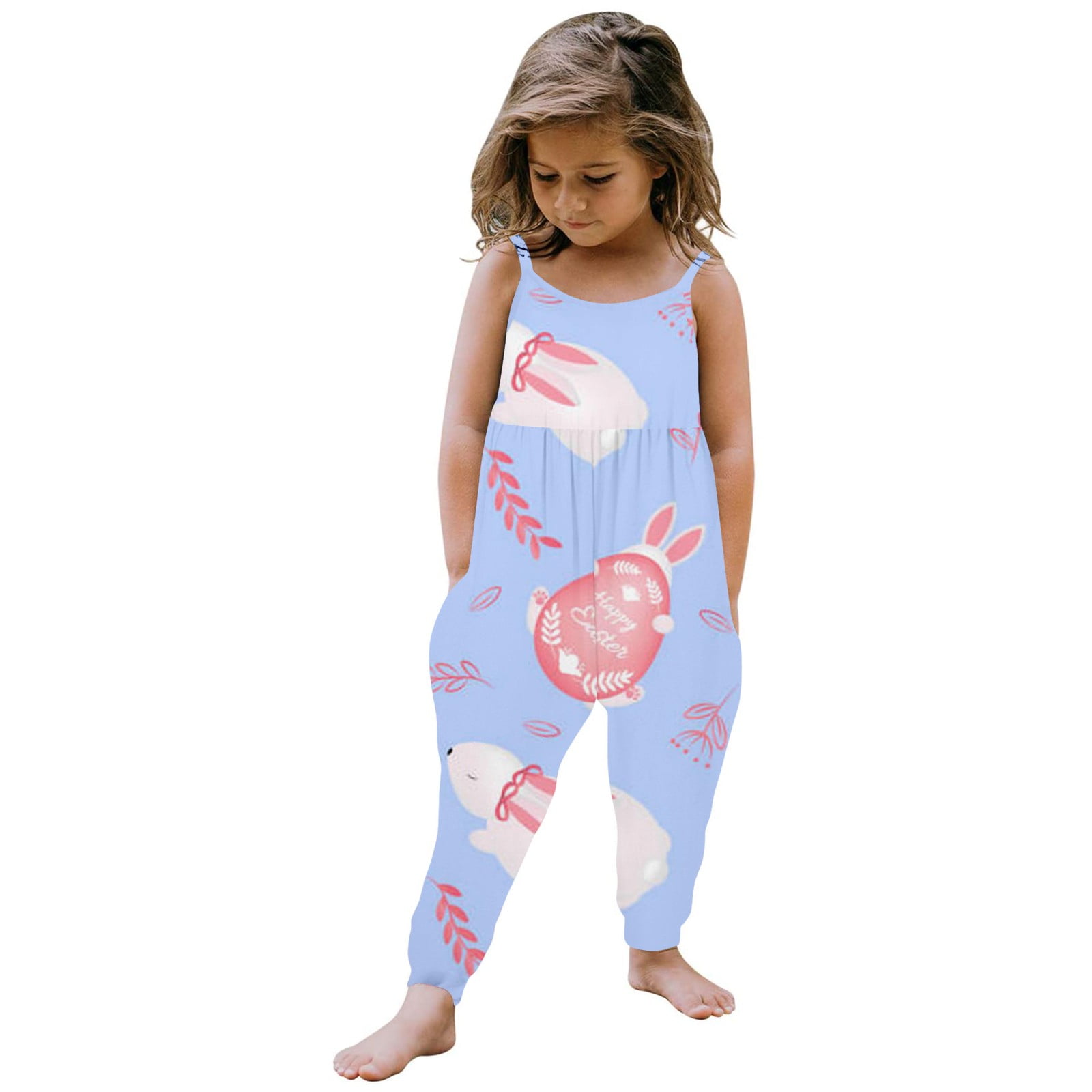 Lil Cactus Girls Easter Bunny Romper - Smocked Seersucker Baby & Toddler Outfit