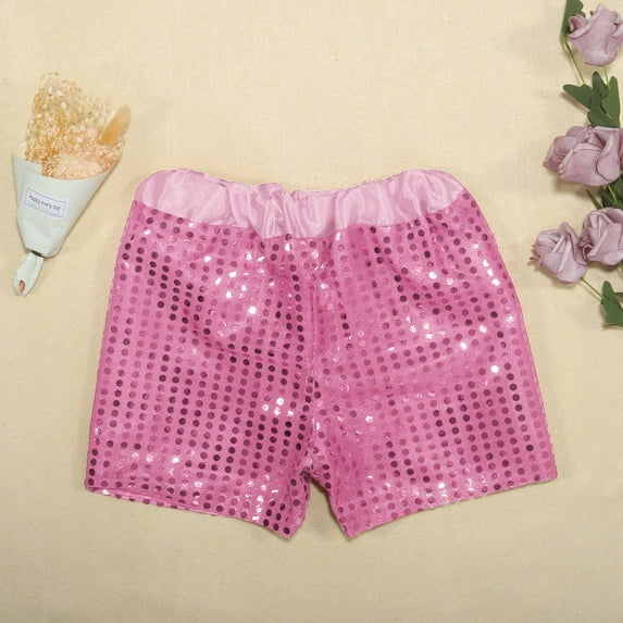 XDZJLR Girls Shorts Toddler Baby Boys Sparkly Sequins Elastic Waist Birthday Party Clothes