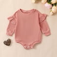 thumbnail image 1 of XDZJLR Jumpsuit for Girls Baby Boy Knit Sweater Oversized Crewneck Sweatshirt Cute Fall Outfit Pink 6-12 Months, 1 of 7