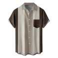 thumbnail image 1 of XDZJLR Men Shirts Casual Printed Short Sleeve Button Down Beach Fashion Casual Tops, 1 of 5