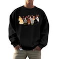 thumbnail image 1 of XDZJLR Men's Christmas Sweatshirts Xmas Fall Plus Hoodless Pullovers Fashion Holiday Logo Print Clothing Tops Crewneck Sweatshirt For Men Black Xxl, 1 of 4