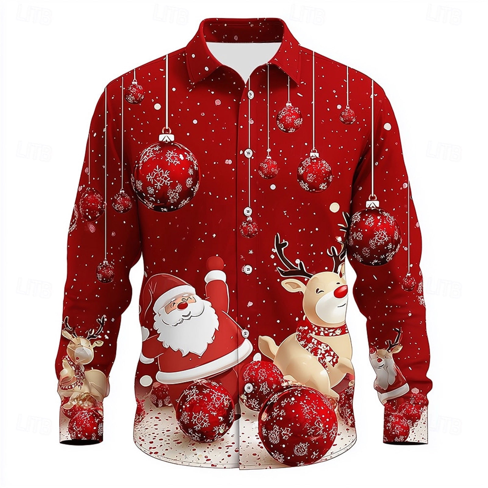 XDZJLR Christmas Shirts For Men Button Down Long Sleeve Shirt Festive  Holiday Plaid Pattern Casual Formal Wear Comfortable Soft Fabric Blouse Red  L - Walmart.com
