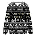 thumbnail image 1 of XDZJLR Mens Christmas Sweatshirt Print Pullover Sweater Long Sleeve Crewneck Casual Fleece Fashion Top Holiday Season Comfortable Dailywear Xl, 1 of 4