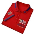 thumbnail image 1 of XDZJLR Mens Polo Shirt 250 Anniversary Patriotic Short Sleeve Casual Comfort Commemorative Graphic Collared Independence Day 4Th Of July Shirts Men S-5Xl, 1 of 5