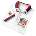 thumbnail image 1 of XDZJLR Mens Polo Shirt 4Th Of July Short Sleeve Casual Comfort Fit Graphic Print Collared Shirt Independence Day Anniversary Celebration Patriotic Mens T-Shirts 5Xl, 1 of 5
