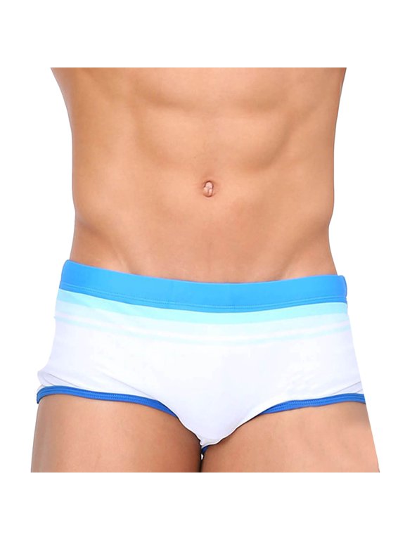 Mens Swim Briefs Briefs For Swimming Beach Quick Drying Sports Briefs For Men Comfy Beachwear Blue