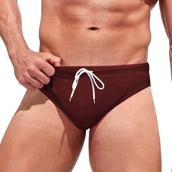 XDZJLR Mens Swim Briefs Comfortable Beach Shorts Lightweight Summer Swimwear For Swimming Surfing Pool Soft Beachwear