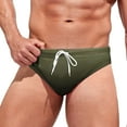 thumbnail image 1 of XDZJLR Mens Swim Briefs Fashion Leisure Hawaii Comfortable Swimming With Swimsuit Trunks Comfy Beachwear Army Green, 1 of 5