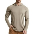 thumbnail image 1 of XDZJLR Mens T Shirt Hoodie Upf 50+ Hoodie Long Sleeve Quick Drying Lightweight Outdoor With Hood Tops, 1 of 7
