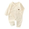 thumbnail image 1 of XDZJLR Onesies Baby Boy Girl Cotton Dress Jacquard Dress 0-6 Months Sleepwear White 2-6 Months, 1 of 3