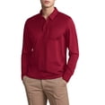 thumbnail image 1 of XDZJLR Polo Shirts for Men Casual Classic Button Basic Long Sleeve Solid Color Stylish Top L, 1 of 4