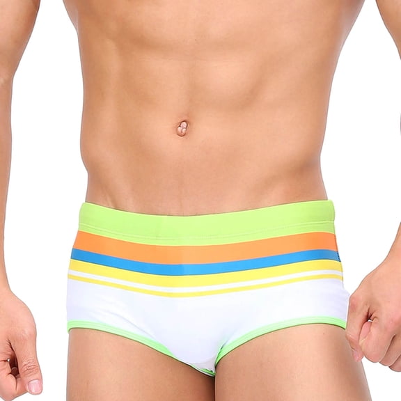 XDZJLR Swim Briefs Men Briefs For Swimming Beach Quick Drying Sports Briefs For Men Comfy Beachwear Green