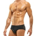 thumbnail image 1 of XDZJLR Swim Briefs Men Fashion Bodybuild Gradient Trunks Beach Swimming Shorts Boxer Swimwear Soft Beachwear Black, 1 of 4