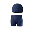 thumbnail image 1 of XDZJLR Swim Briefs Men Quick Drying Swimming Trunks Drawstring Elastic Swimming Trunks For Men Comfy Beachwear Dark Blue, 1 of 5