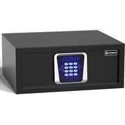 XDeer Hotel Safe 1.00 Cubic Feet Home Safe Personal Document Safe Steel Security Safe Box With Hotel-Style Digital Electronic Lock/Sensor Light/Silent Mode - Black