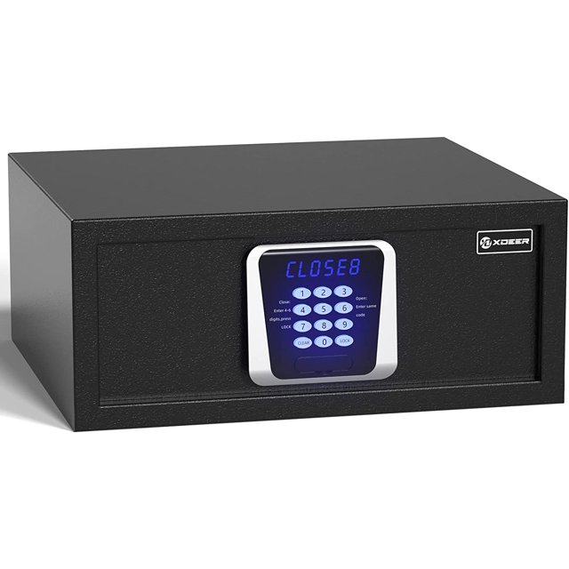 XDeer Hotel Safe 1.00 Cubic Feet Home Safe Personal Document Safe Steel