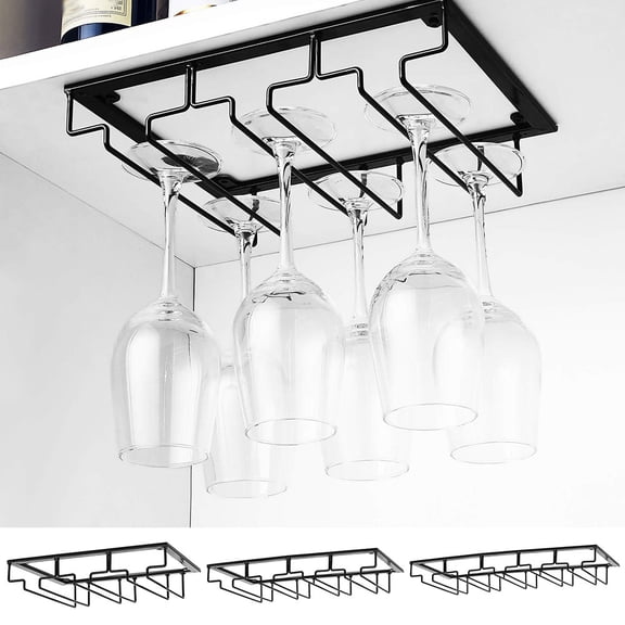 XDian Wine Glasses Holder Hanging Upside Down Goblet Cup Display Rack Stand Organizer