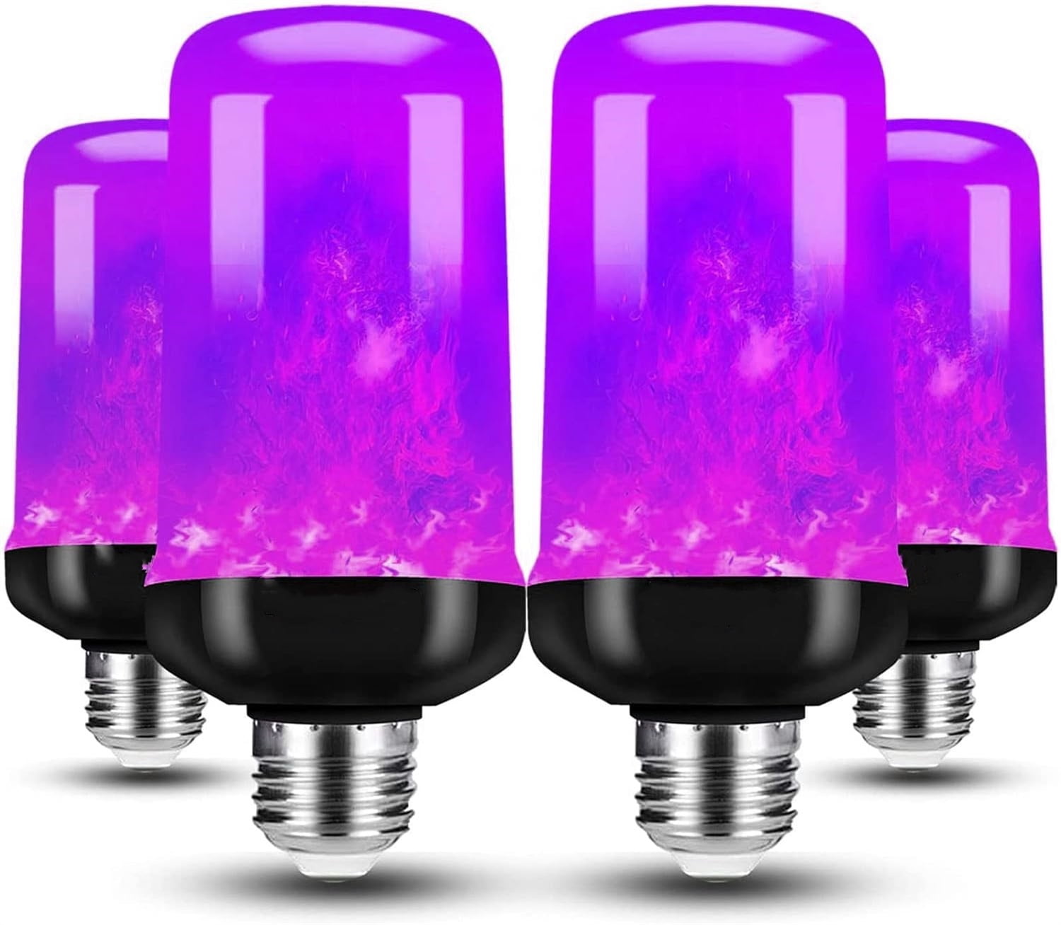 XDovet LED Flame Light Bulb, Upgraded 4 Modes Fire Light