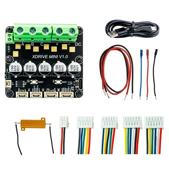 XDrive MINI High- Brushless Servo Motor Controller, Based on ODrive3.6 with AS5047P on Board