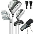 thumbnail image 1 of XDriveMax 6 Pieces Golf Club Set, Junior Complete Set for Ages 8-12 with Stand Bag, Right Handed, 2 Head Covers, Gray, 1 of 7