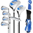 thumbnail image 1 of XDriveMax 8-Piece Left Hand Complete Golf Club Set for Men: Wood, Hybrid, Irons, Putter & Bag - Beginner Friendly, High Distance & Accuracy, Blue, 1 of 7