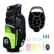 XDriveMax Golf Cart Bag,15 Way Golf Bag for Men & Women, Premium Golf Club Bags with Rain Cover, Cooler and Golf Accessory Kit