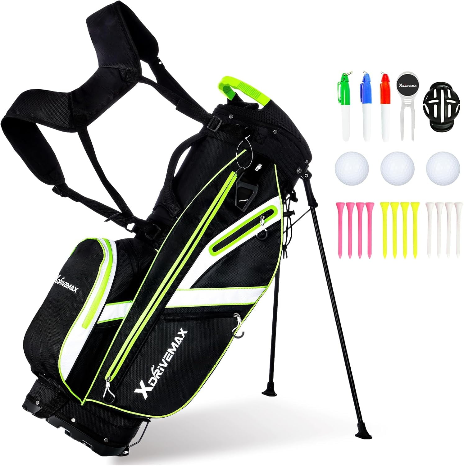 XDriveMax Golf Stand Bag, Lightweight for Men & Women Premium Golf