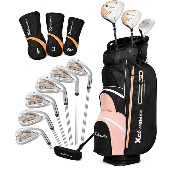 XDriveMax Womens Complete Golf Clubs, Right/Left Hand for Ladies Includes Stand Bag