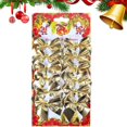 thumbnail image 1 of XEAZON Christmas Bows Decorations for Xmas Tree, 12PCS Mini Ribbons Glitter Bow for Wreath, Xmas Tree Ornaments Pendant for Party Desktop Christmas Wreaths Gift Wrapping Supplies (Gold), 1 of 7