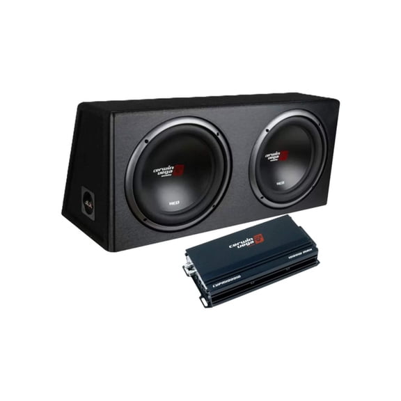 12" Dual XED Bass Package - CVPM Amplifier w/Vented Enclosure - CVPMXE12