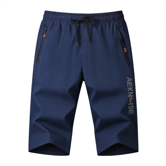 XEDZYT Gym Shorts Men Summer Loose Casual Sports Running Capri Pants with Zipper Pockets Size XXXL