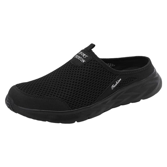 XEDZYT Mens Non Slip Shoes Mesh Breathable Comfortable Flat Bottom Walking Sneakers Size 9