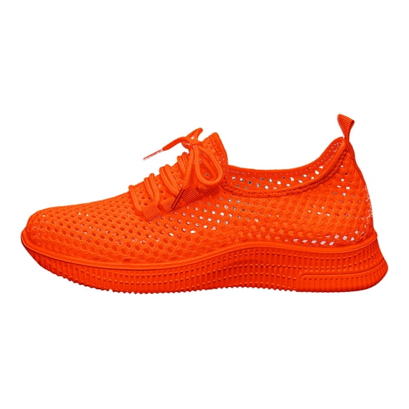 XEDZYT Womens Running Shoes Mesh Lace Up Sneakers Lightweight Outdoor Sports Footwear Size 6