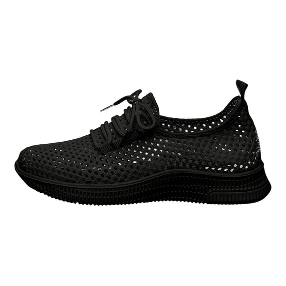 XEDZYT Womens Running Shoes Mesh Lace Up Sneakers Lightweight Outdoor Sports Footwear Size 7.5