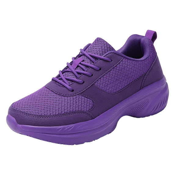 XEDZYT Womens Sneakers Ladies Breathable Mesh Soft Bottom Lace Up Running Shoes for Gym Size 6.5