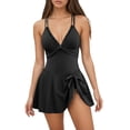 thumbnail image 1 of XEGLSBU 1 Piece Swimsuit Women Plus Size Tummy Control Elegant Plus Size Swimsuit with Skirt Swimwear for Full Figure Swimsuit Bathing Black Size XL, 1 of 4