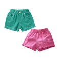 thumbnail image 1 of XEGLSBU 2 Pack Girl's Short Jeans Comfortable Fashion Summer Casual Thin Denim Shorts Size 11-12 Years, 1 of 4