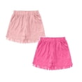 thumbnail image 1 of XEGLSBU 2 Pack Girls Jeans Bohemian Fringe Vest Denim Shorts Western for Summer Daily Wear Size 9-10 Years, 1 of 5