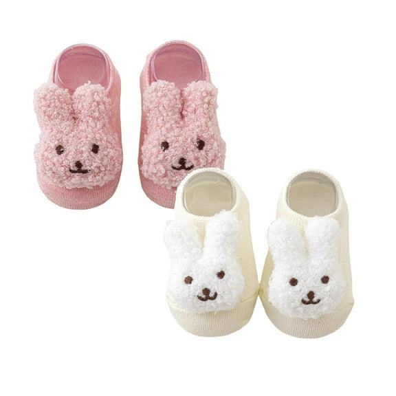 XEGLSBU 2 Pack Toddler Socks 2T Girls Baby Socks Cartoon Toddler Socks for Boys and Girls Soft First Socks Crew Socks Toddler Socks 3T-5T Size 1-3 Years