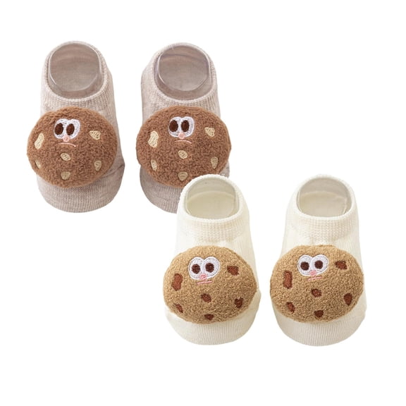 XEGLSBU 2 Pack Toddler Socks 3T-4T Ankle Soft Baby Socks for Crawling and Walking Cute Cartoon Socks Breathable Toddler Socks for Boys and Girls Toddler Socks Girls 4T-5T Size 0-1 Years