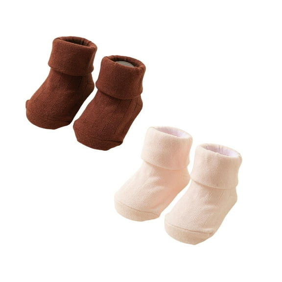 XEGLSBU 2 Pack Toddler Socks 4T-5T Black Baby Socks Non Socks for Boys Girls Soft Breathable Comfortable Dotted Grip Sole Toddler Socks for Crawling Walking Home and Daycare Size 0-1 Years