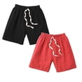 thumbnail image 1 of XEGLSBU 2 pack Boys Shorts Size 10-12 Children Waist Clothes Summer Pants Kids Elastic Shorts Casual Girl Boy Boys Pants Size 3-4 Years, 1 of 4