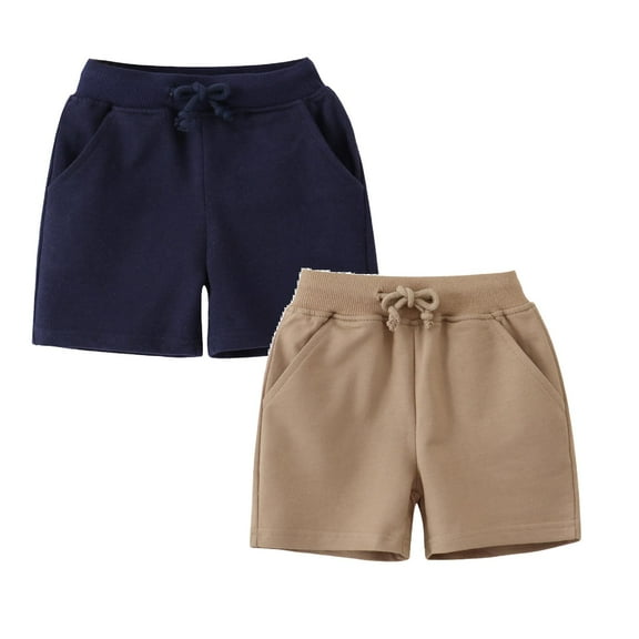 XEGLSBU 2 pack Boys Shorts Size 12-18 Months Child Boys Girls Casual Solid Shorts Summer Holiday Beach Pants Sport Shorts Size 5-6 Years